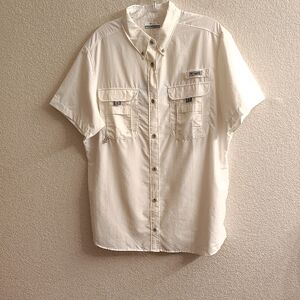 NEW Women's White Short Sleeve Button Down Shirt